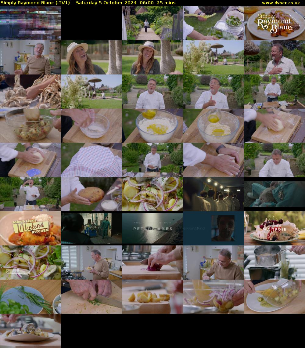 Simply Raymond Blanc (ITV1) Saturday 5 October 2024 06:00 - 06:25