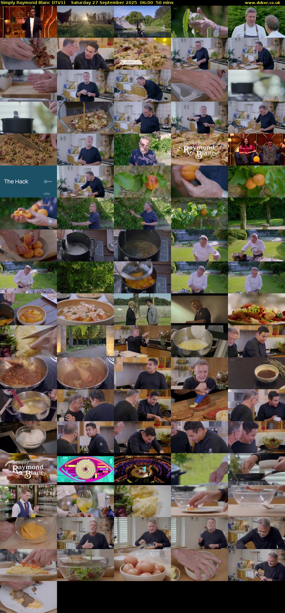 Simply Raymond Blanc (ITV1) Saturday 27 September 2025 06:00 - 06:50