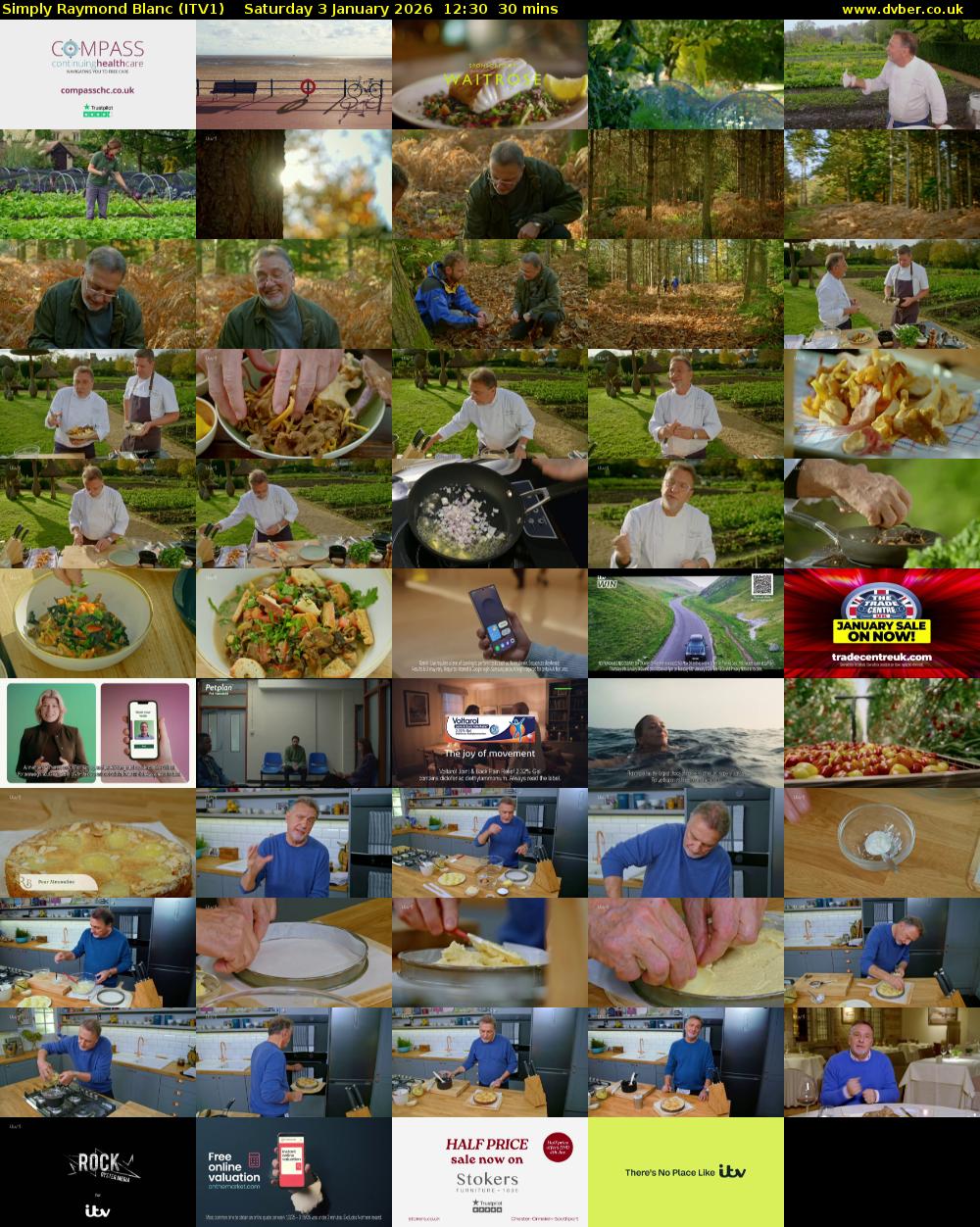 Simply Raymond Blanc (ITV1) Saturday 3 January 2026 12:30 - 13:00