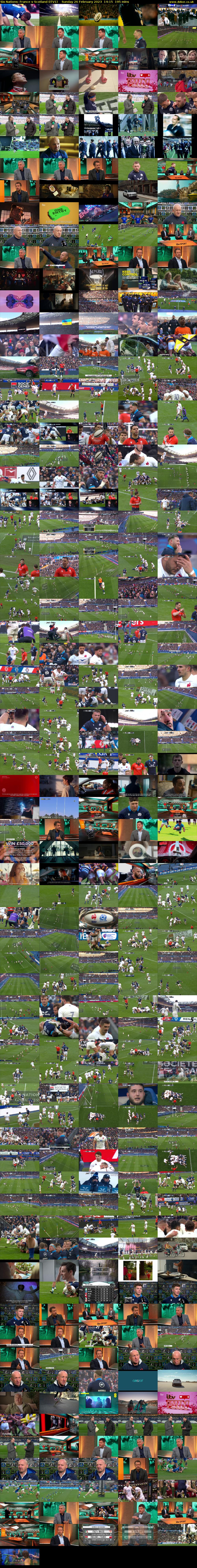 Six Nations: France v Scotland (ITV1) Sunday 26 February 2023 14:15 - 17:30