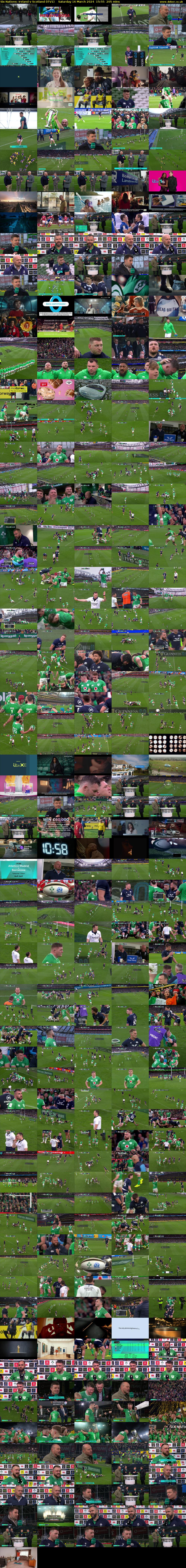 Six Nations: Ireland v Scotland (ITV1) Saturday 16 March 2024 15:55 - 19:20