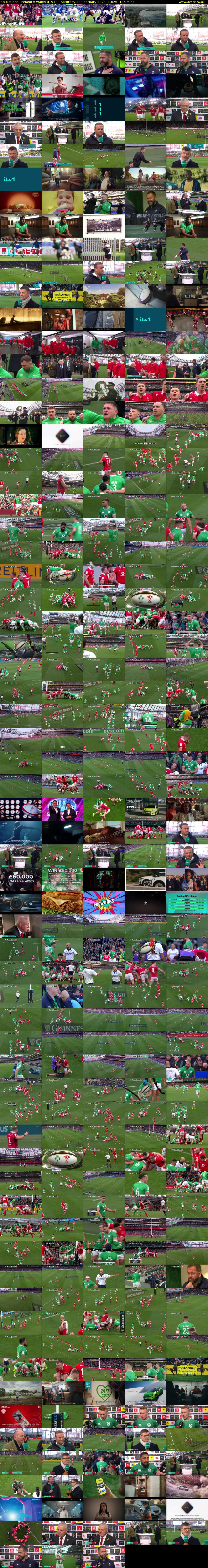 Six Nations: Ireland v Wales (ITV1) Saturday 24 February 2024 13:25 - 16:30