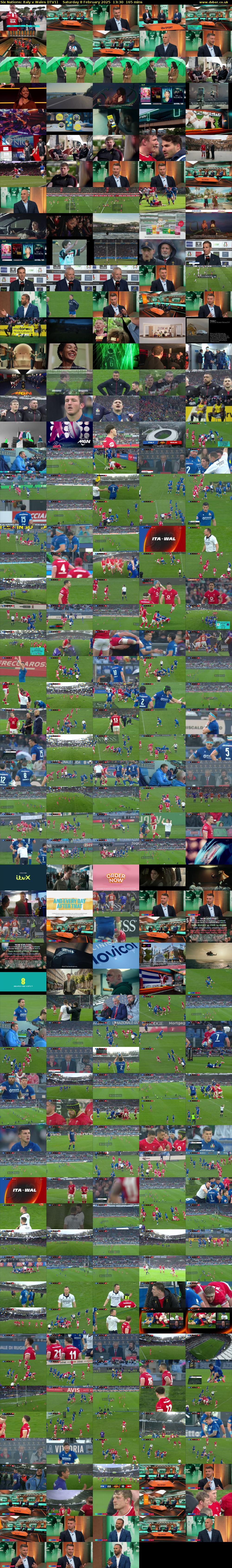 Six Nations: Italy v Wales (ITV1) Saturday 8 February 2025 13:30 - 16:15