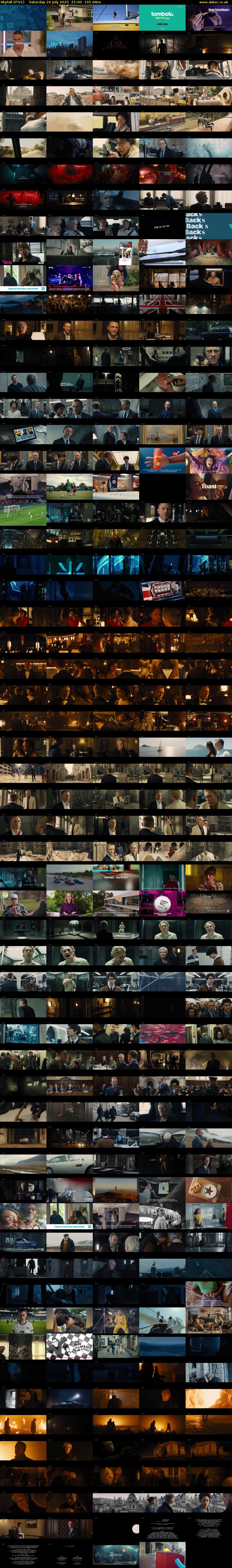 Skyfall (ITV1) Saturday 26 July 2025 21:00 - 23:45