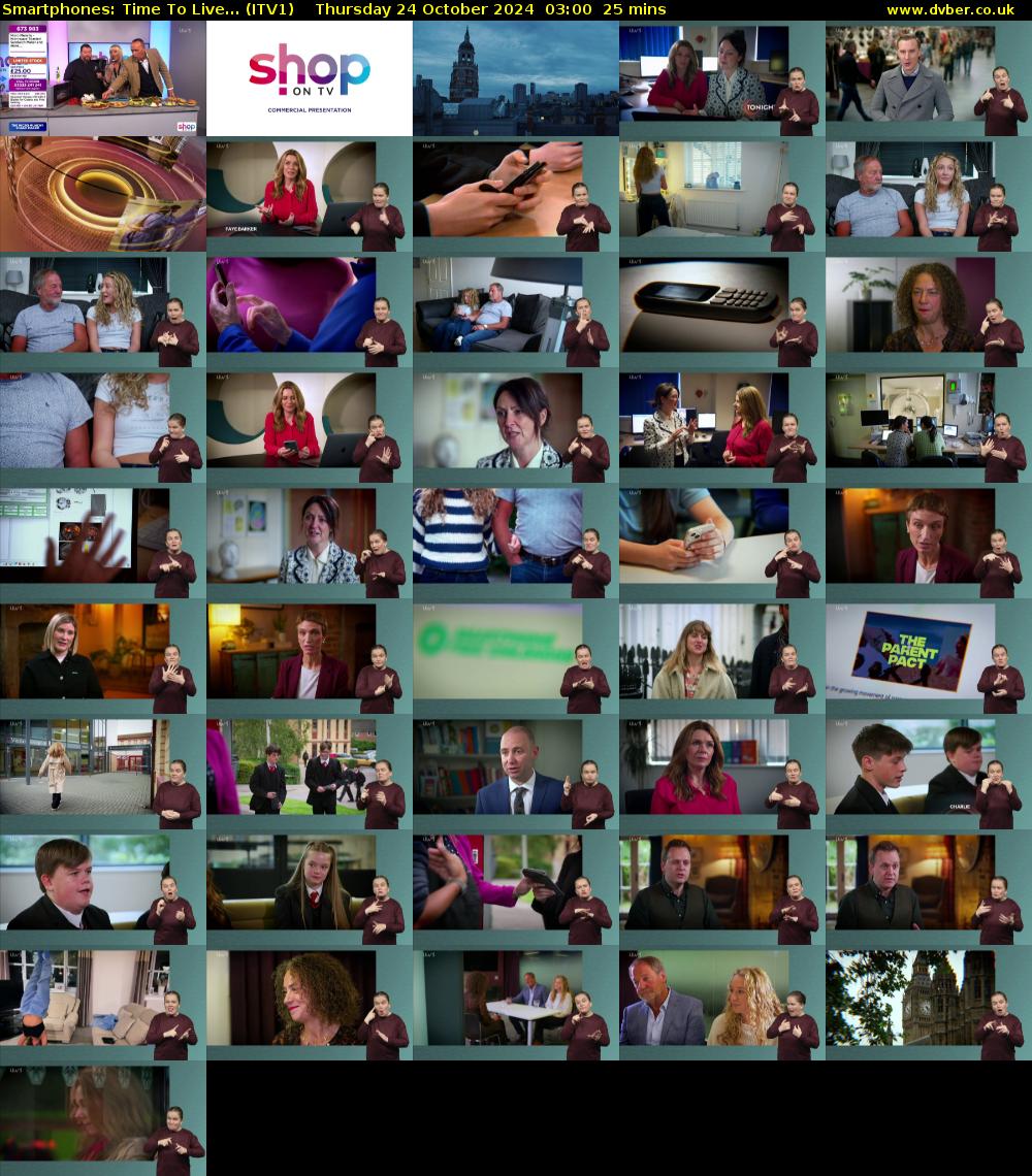 Smartphones: Time To Live... (ITV1) Thursday 24 October 2024 03:00 - 03:25