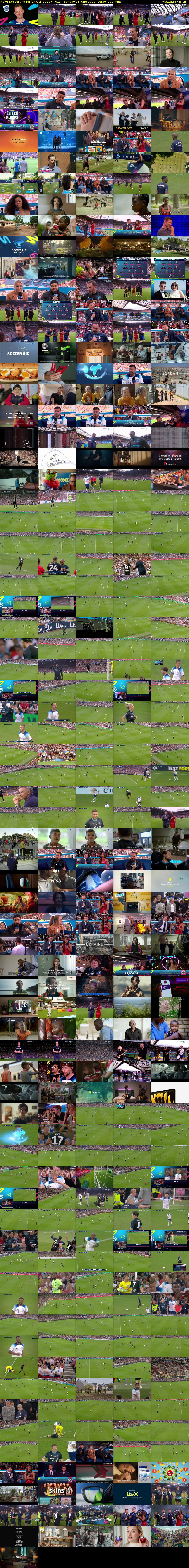 Soccer Aid for UNICEF 2023 (ITV1) Sunday 11 June 2023 18:30 - 22:00