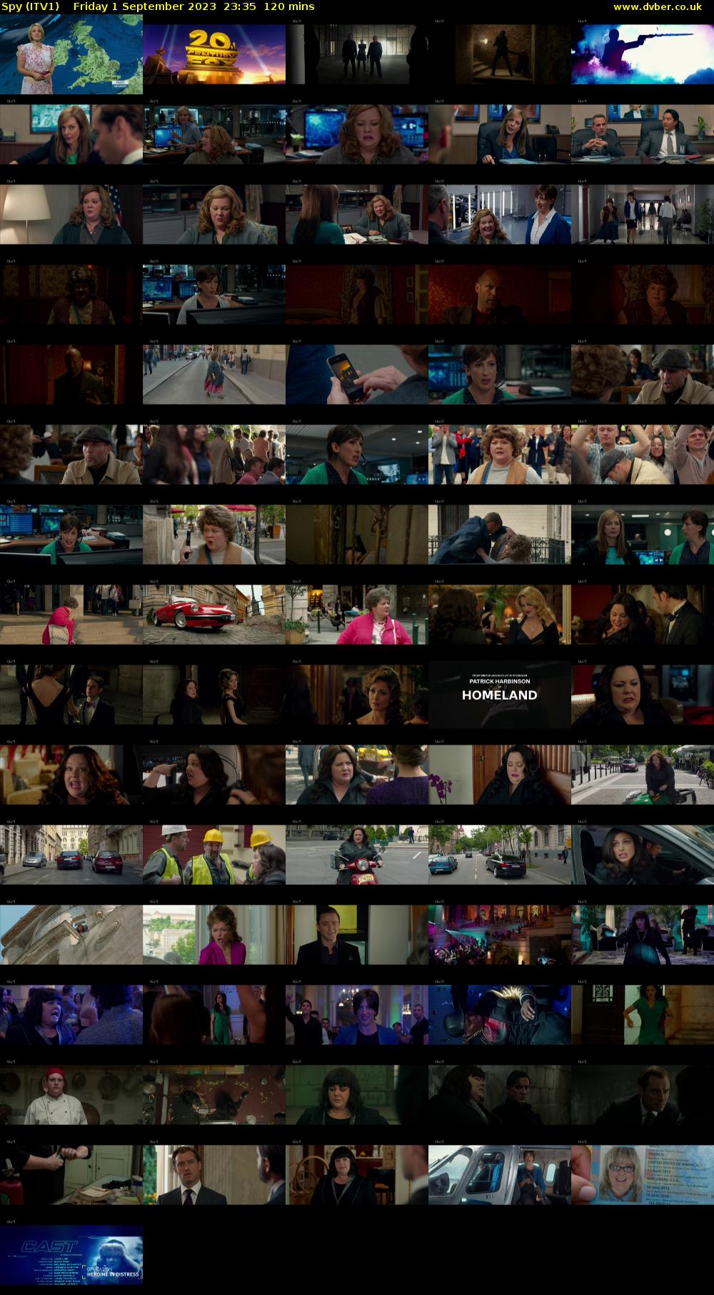 Spy (ITV1) Friday 1 September 2023 23:35 - 01:35