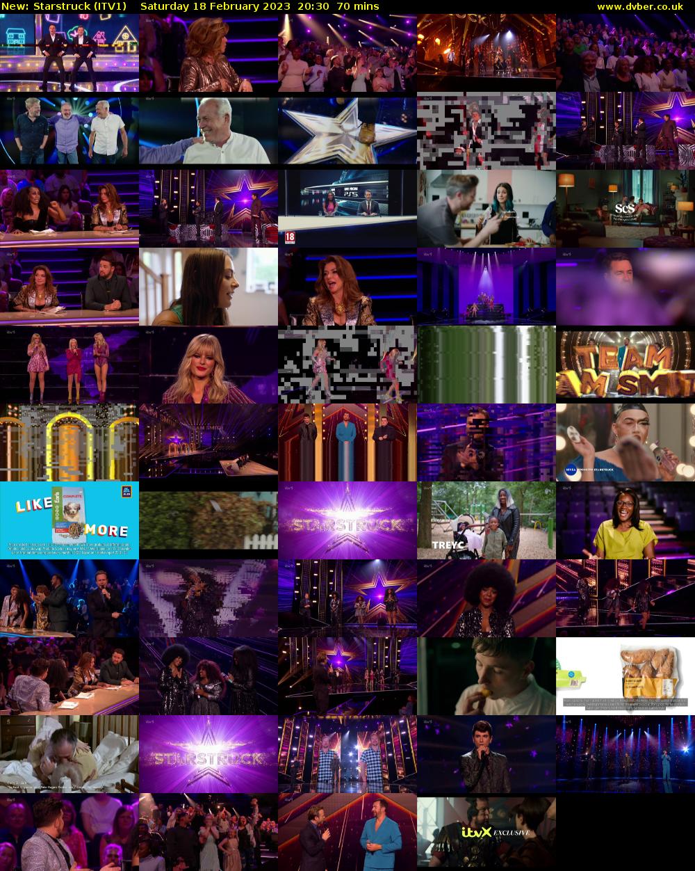 Starstruck (ITV1) Saturday 18 February 2023 20:30 - 21:40