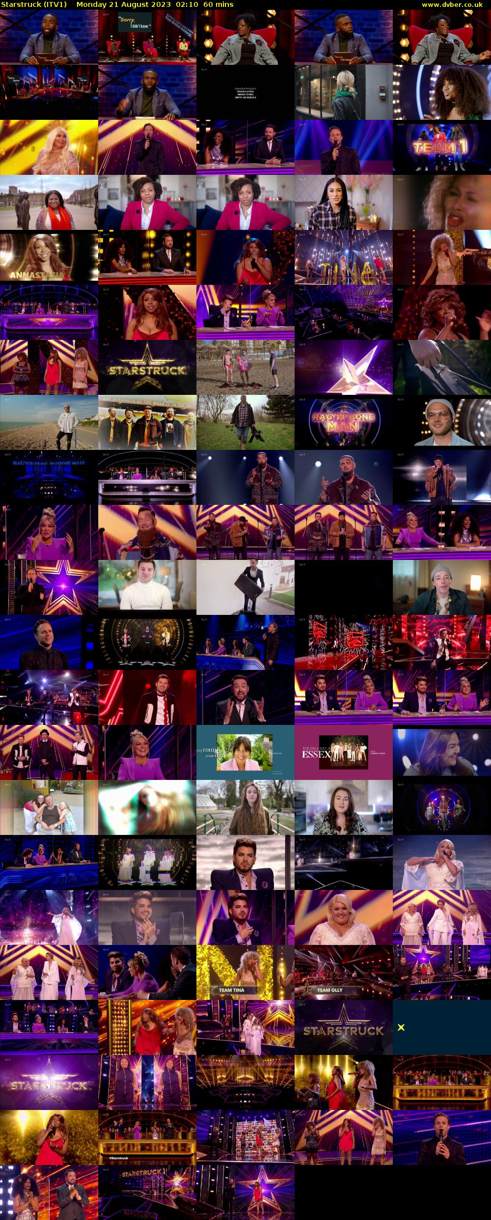 Starstruck (ITV1) Monday 21 August 2023 02:10 - 03:10
