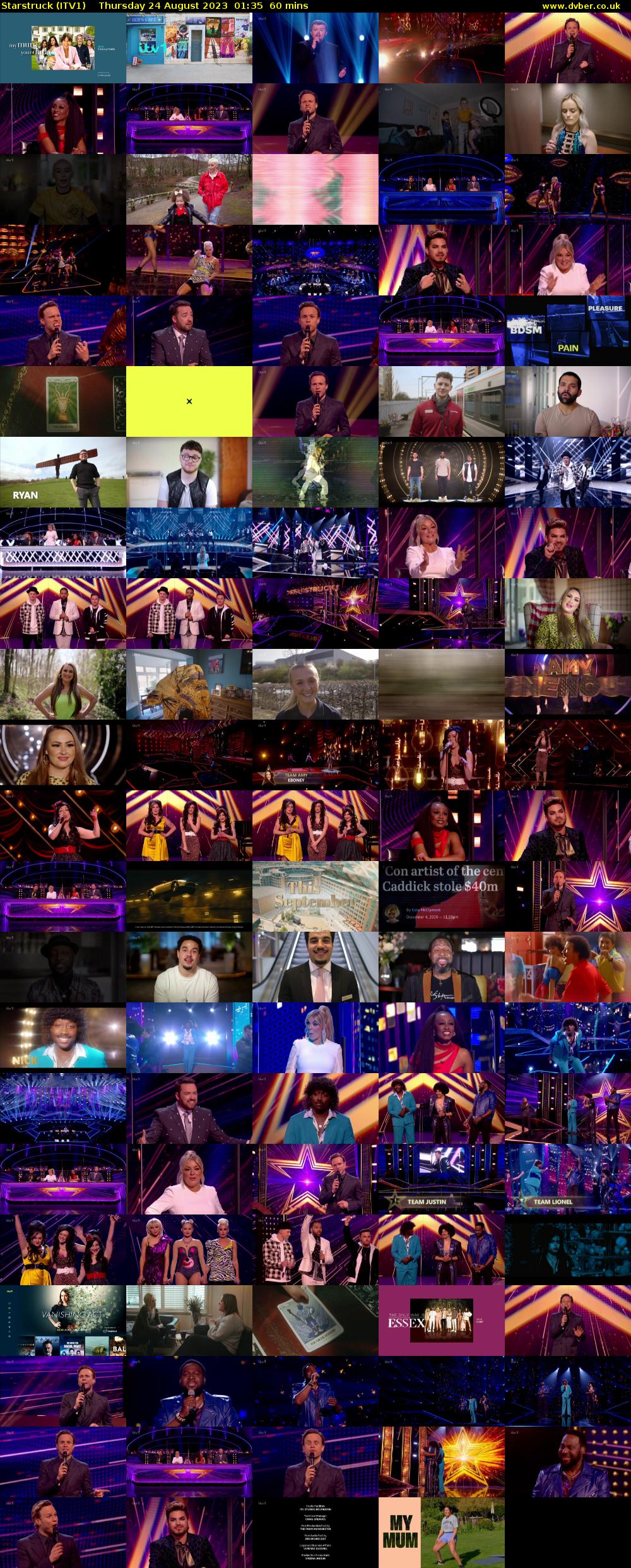Starstruck (ITV1) Thursday 24 August 2023 01:35 - 02:35