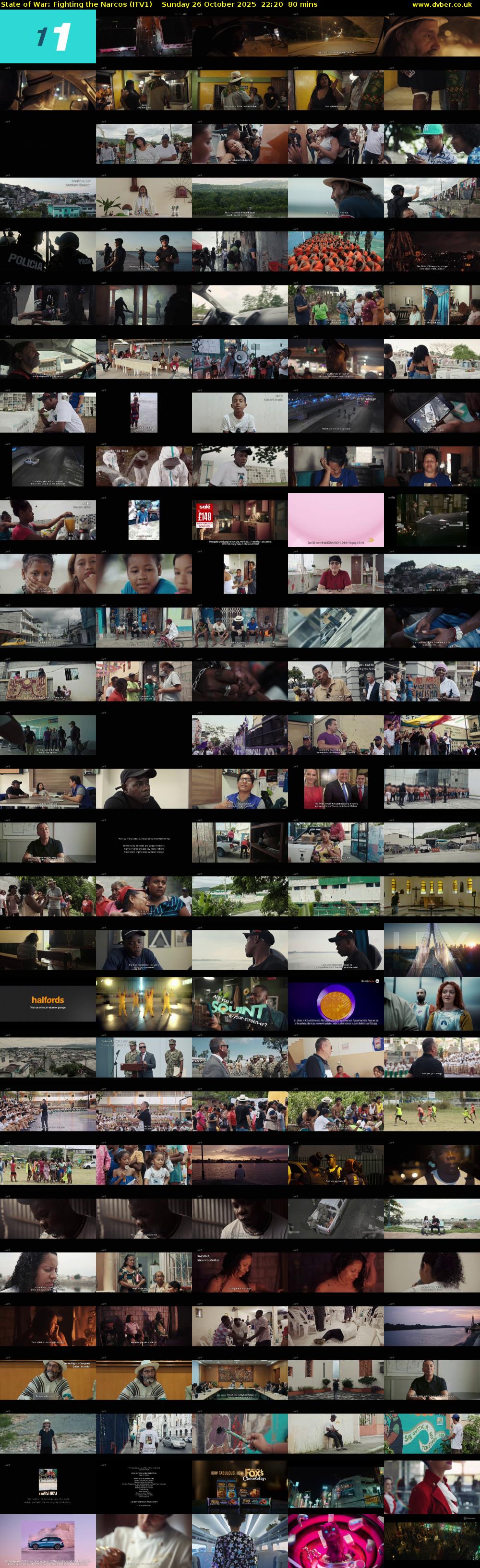 State of War: Fighting the Narcos (ITV1) Sunday 26 October 2025 22:20 - 23:40