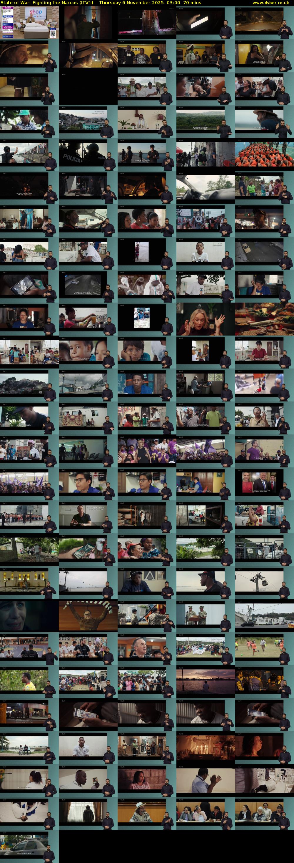 State of War: Fighting the Narcos (ITV1) Thursday 6 November 2025 03:00 - 04:10