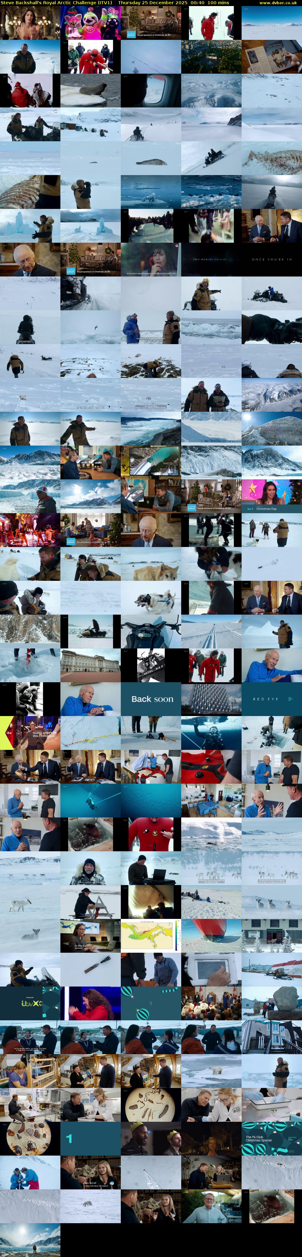 Steve Backshall's Royal Arctic Challenge (ITV1) Thursday 25 December 2025 00:40 - 02:20