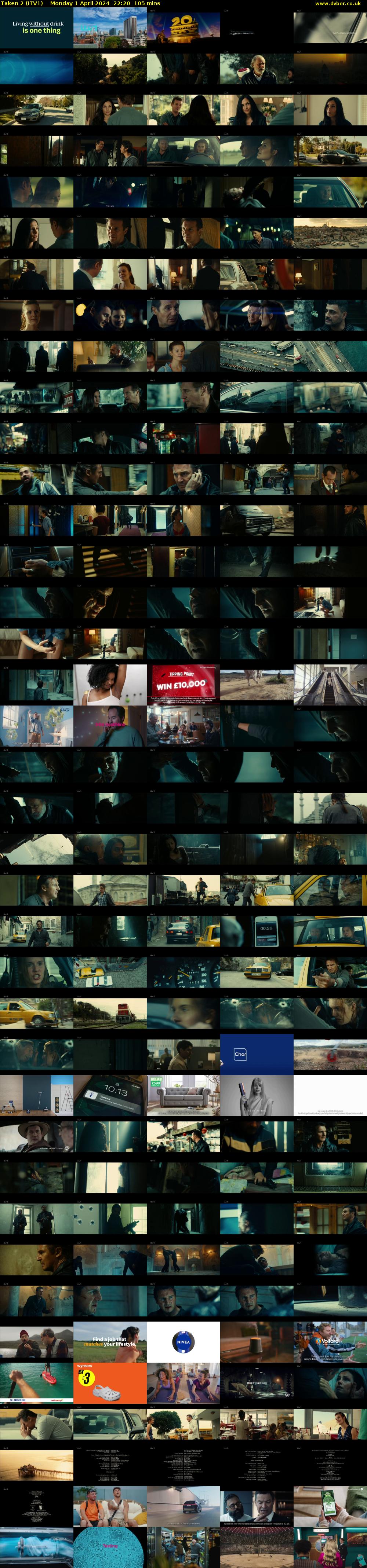 Taken 2 (ITV1) Monday 1 April 2024 22:20 - 00:05