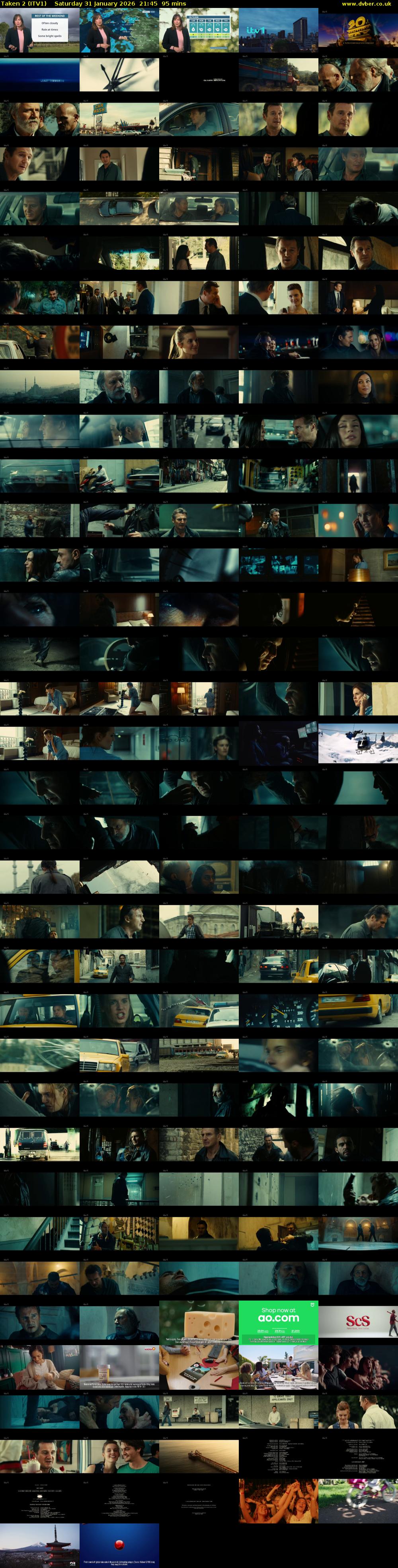 Taken 2 (ITV1) Saturday 31 January 2026 21:45 - 23:20