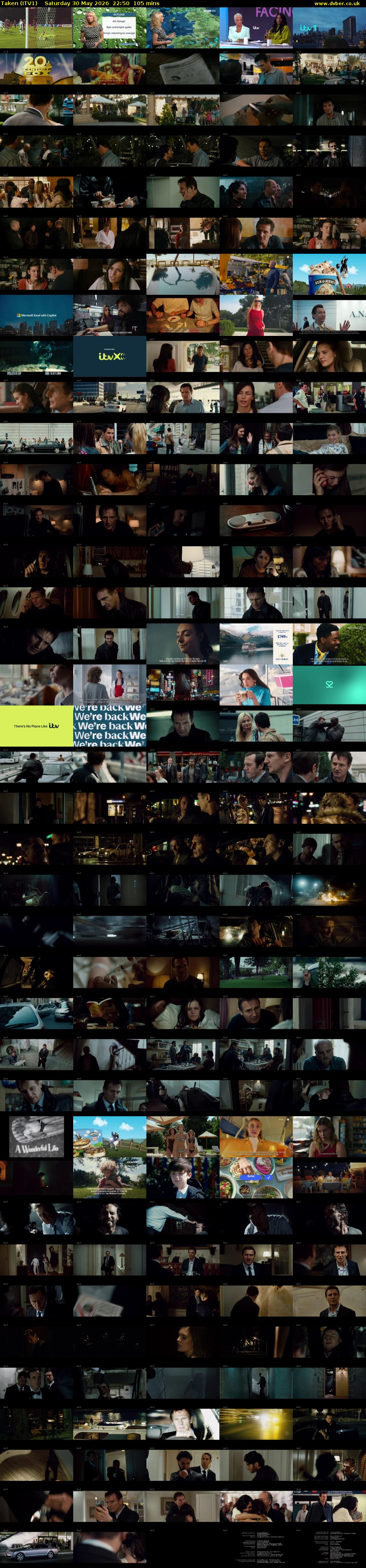 Taken (ITV1) Saturday 30 May 2026 22:50 - 00:35