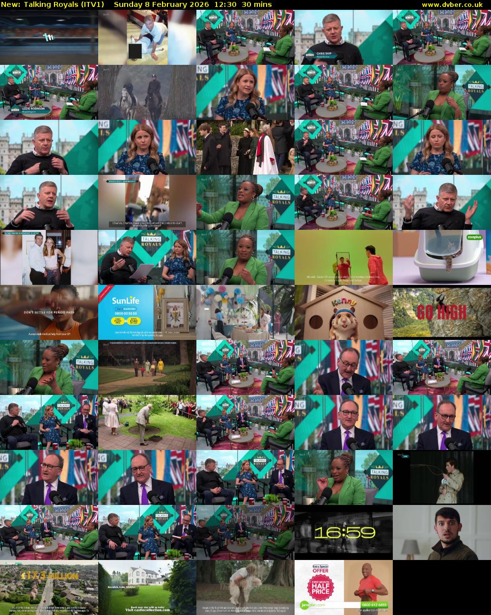 Talking Royals (ITV1) Sunday 8 February 2026 12:30 - 13:00