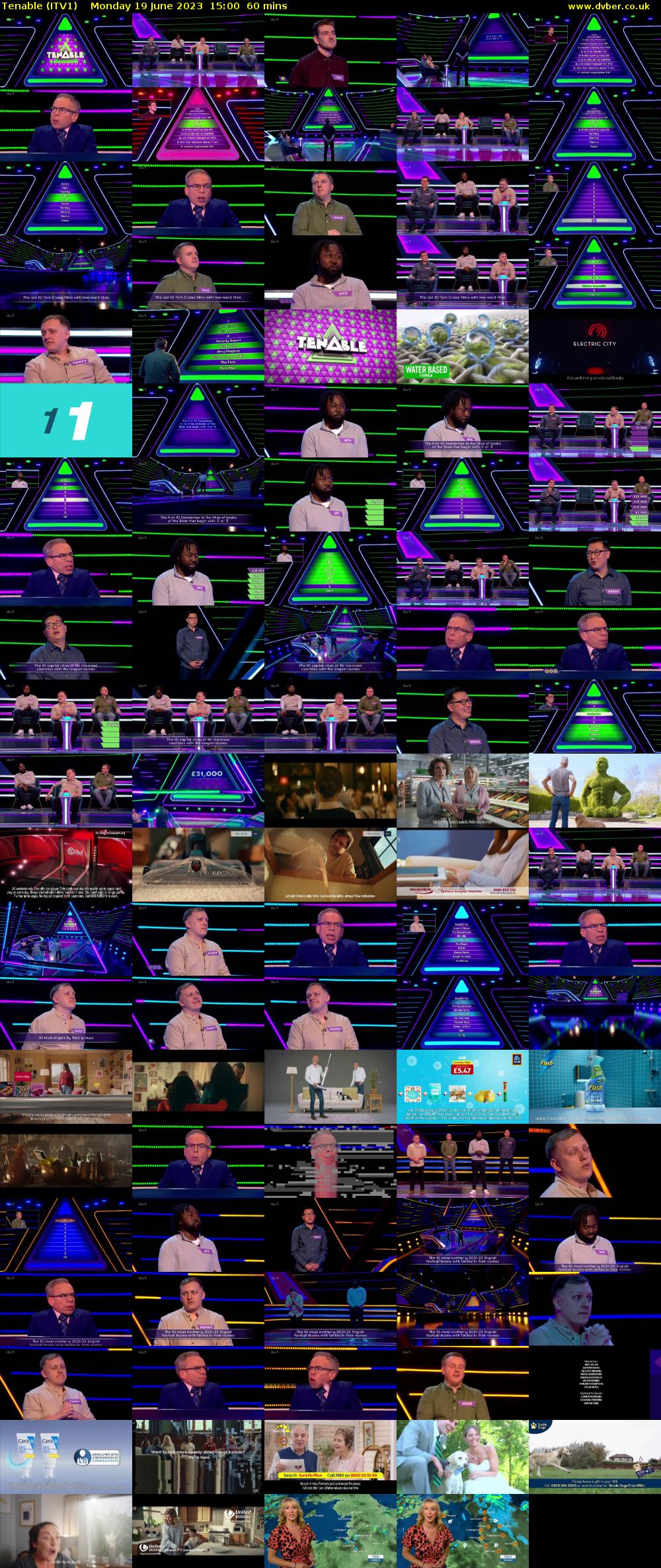 Tenable (ITV1) Monday 19 June 2023 15:00 - 16:00