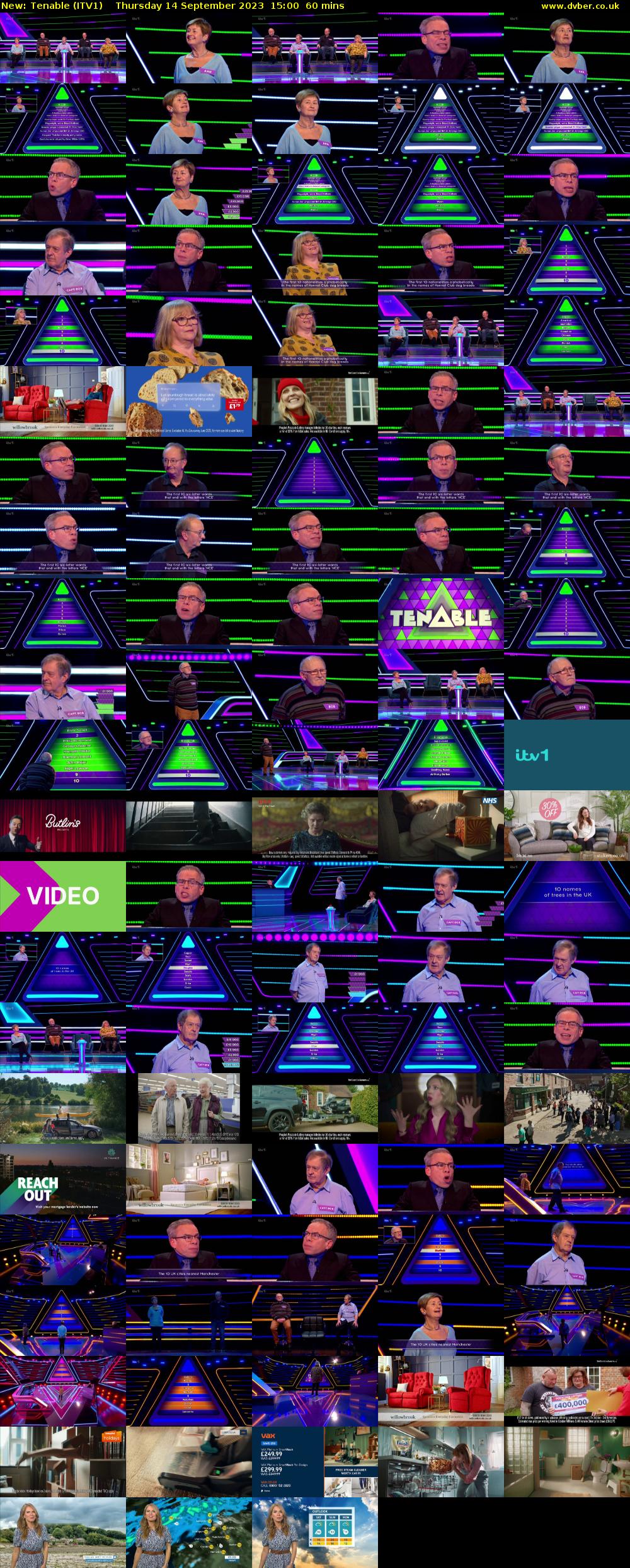Tenable (ITV1) Thursday 14 September 2023 15:00 - 16:00