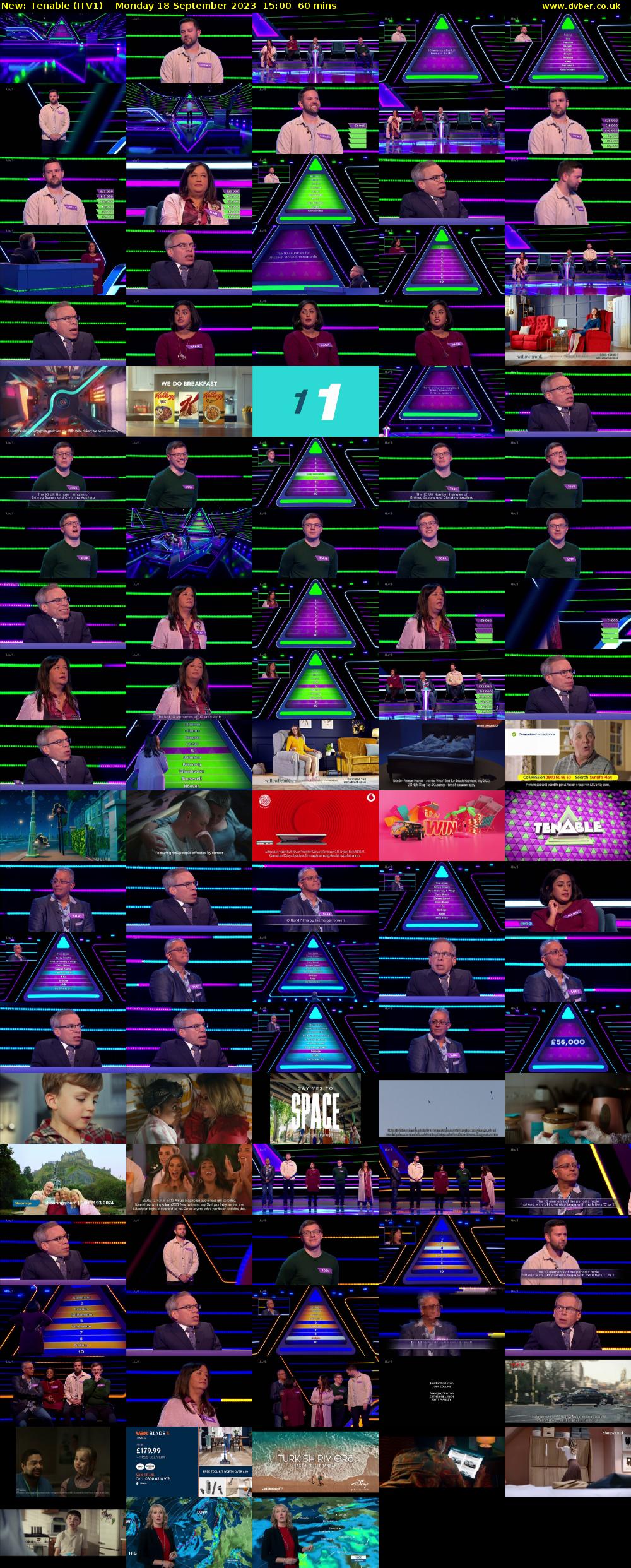 Tenable (ITV1) Monday 18 September 2023 15:00 - 16:00