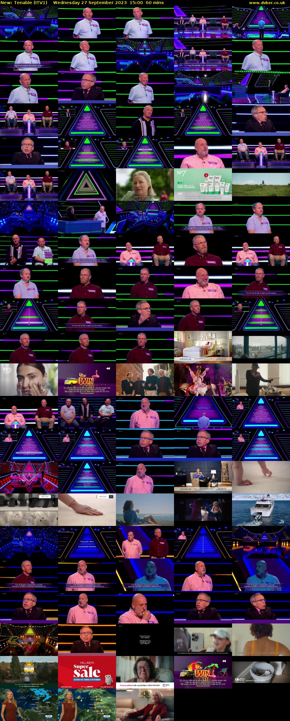 Tenable (ITV1) Wednesday 27 September 2023 15:00 - 16:00