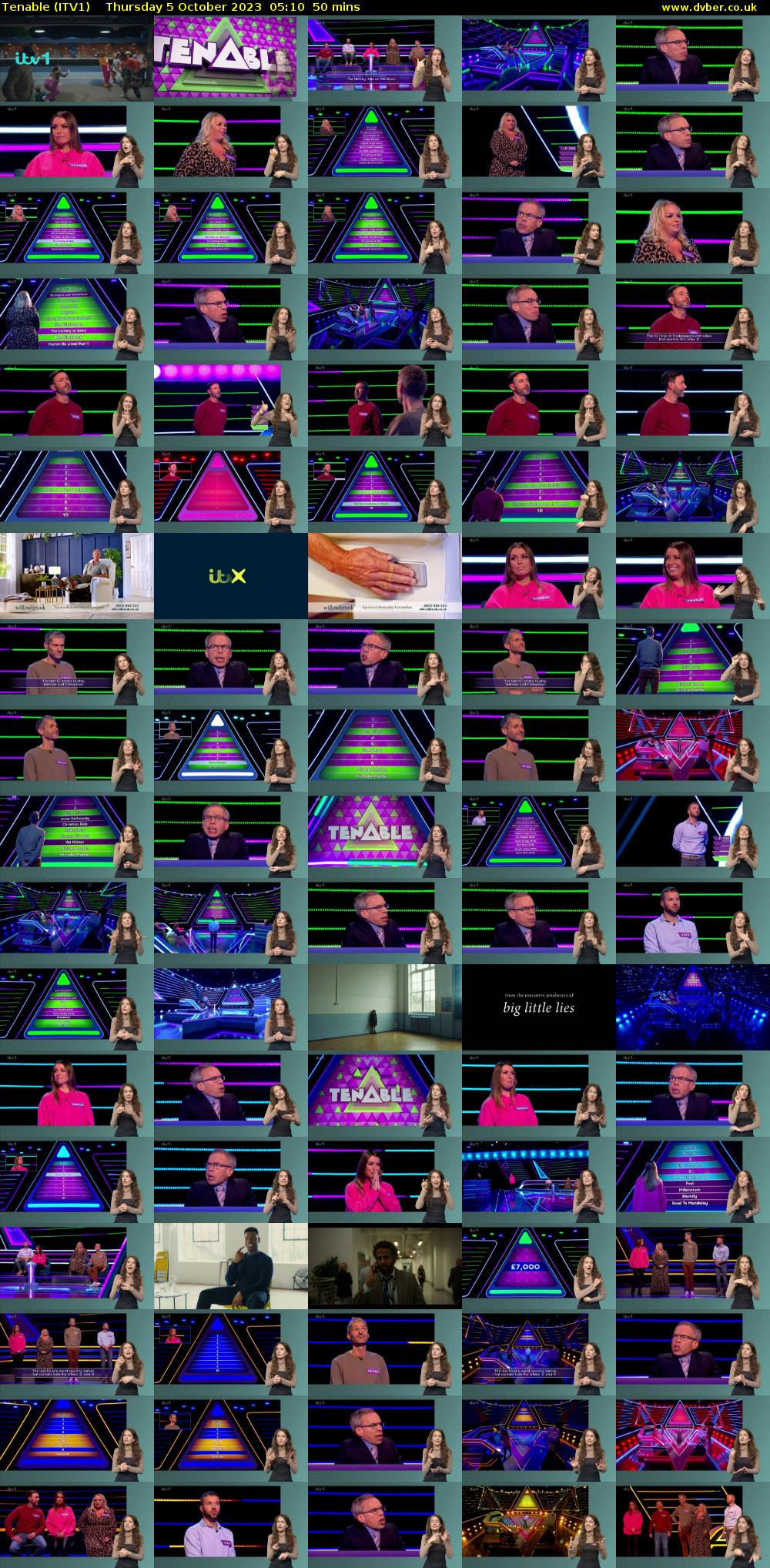 Tenable (ITV1) Thursday 5 October 2023 05:10 - 06:00