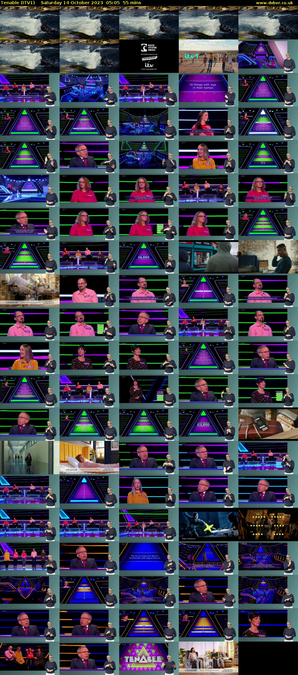 Tenable (ITV1) Saturday 14 October 2023 05:05 - 06:00