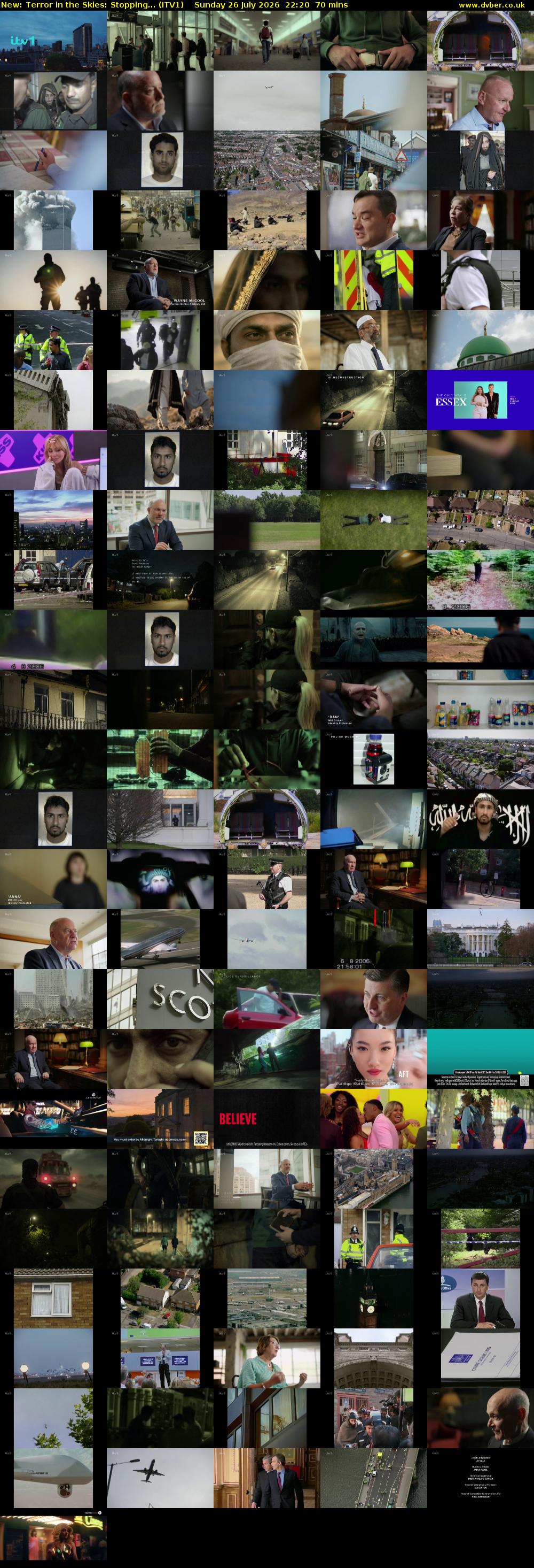 Terror in the Skies: Stopping... (ITV1) Sunday 26 July 2026 22:20 - 23:30