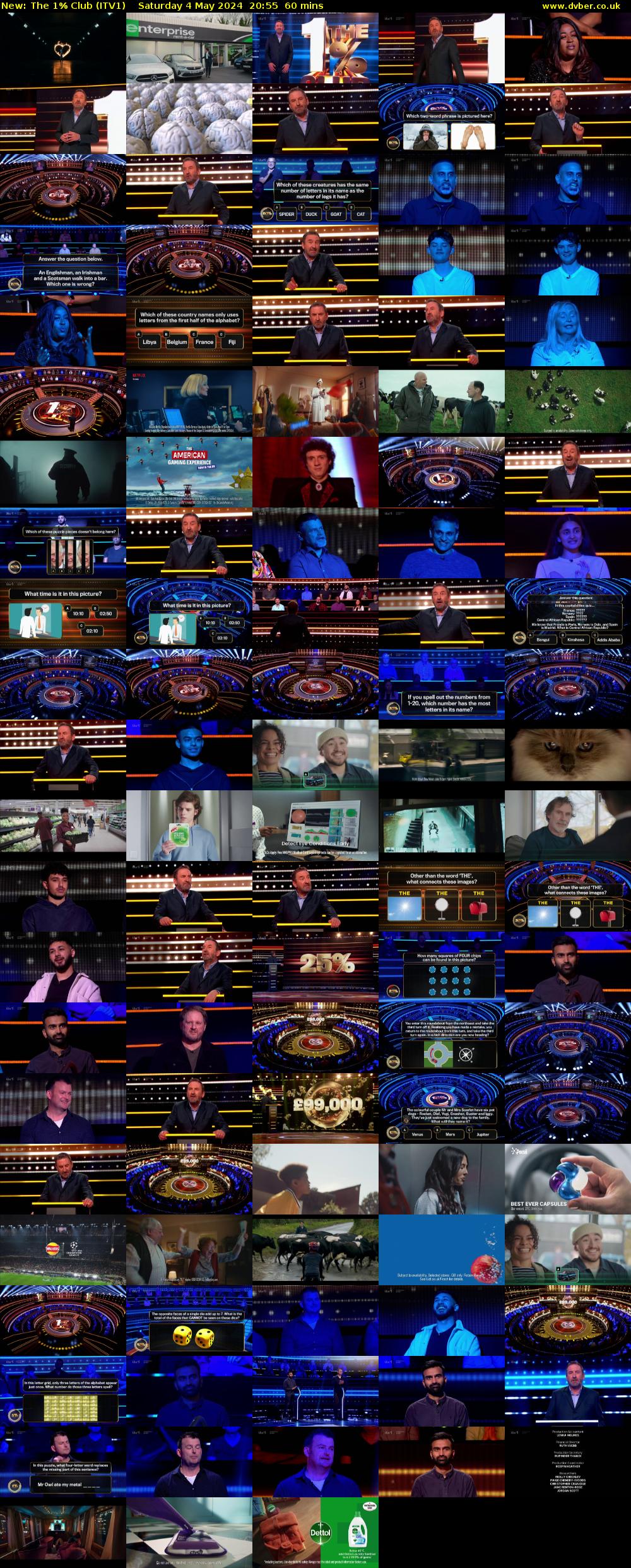 The 1% Club (ITV1) Saturday 4 May 2024 20:55 - 21:55