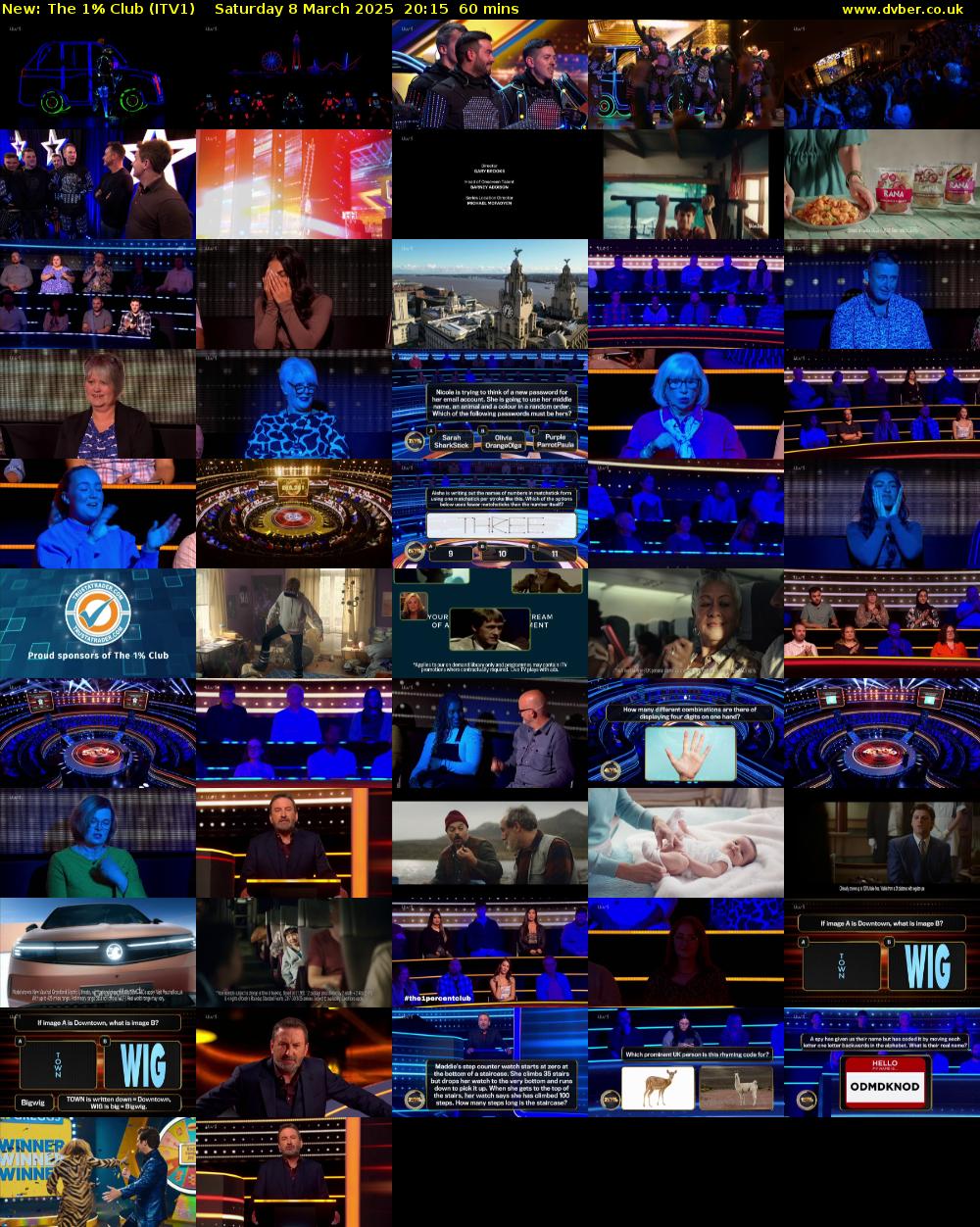 The 1% Club (ITV1) Saturday 8 March 2025 20:15 - 21:15
