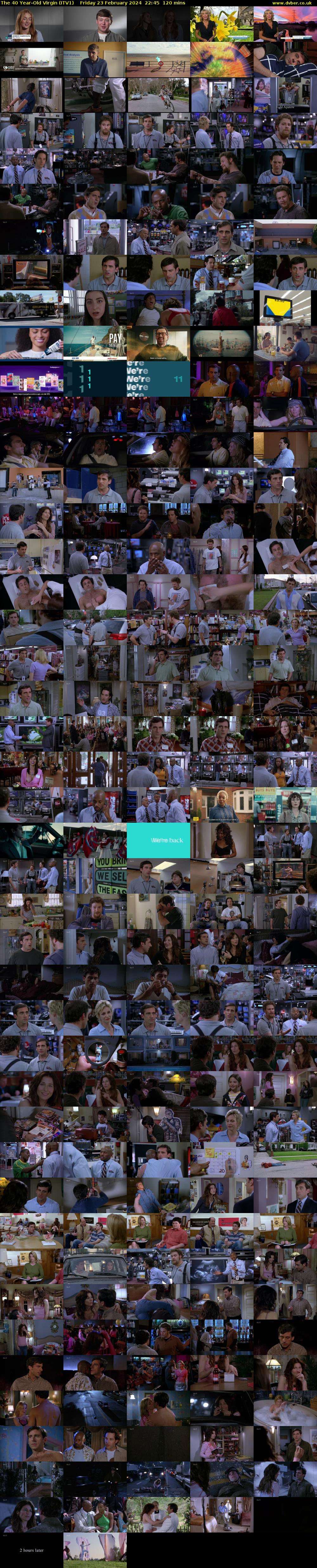 The 40 Year-Old Virgin (ITV1) Friday 23 February 2024 22:45 - 00:45