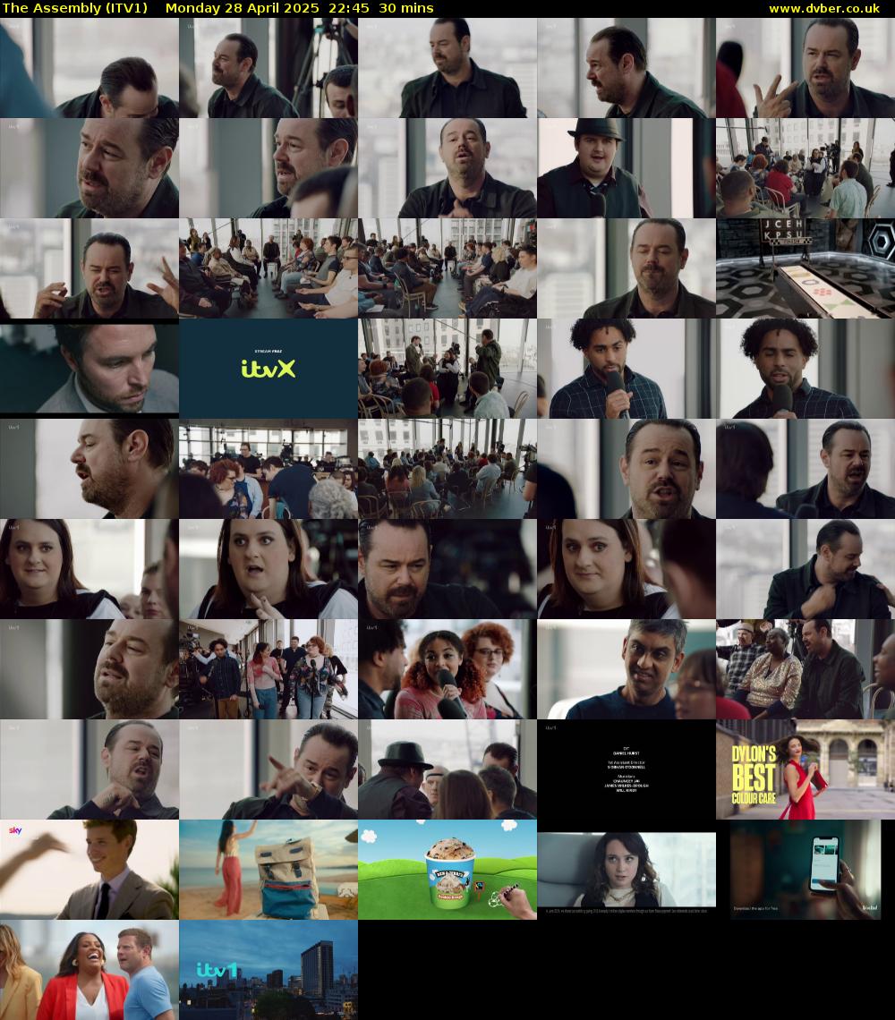 The Assembly (ITV1) Monday 28 April 2025 22:45 - 23:15