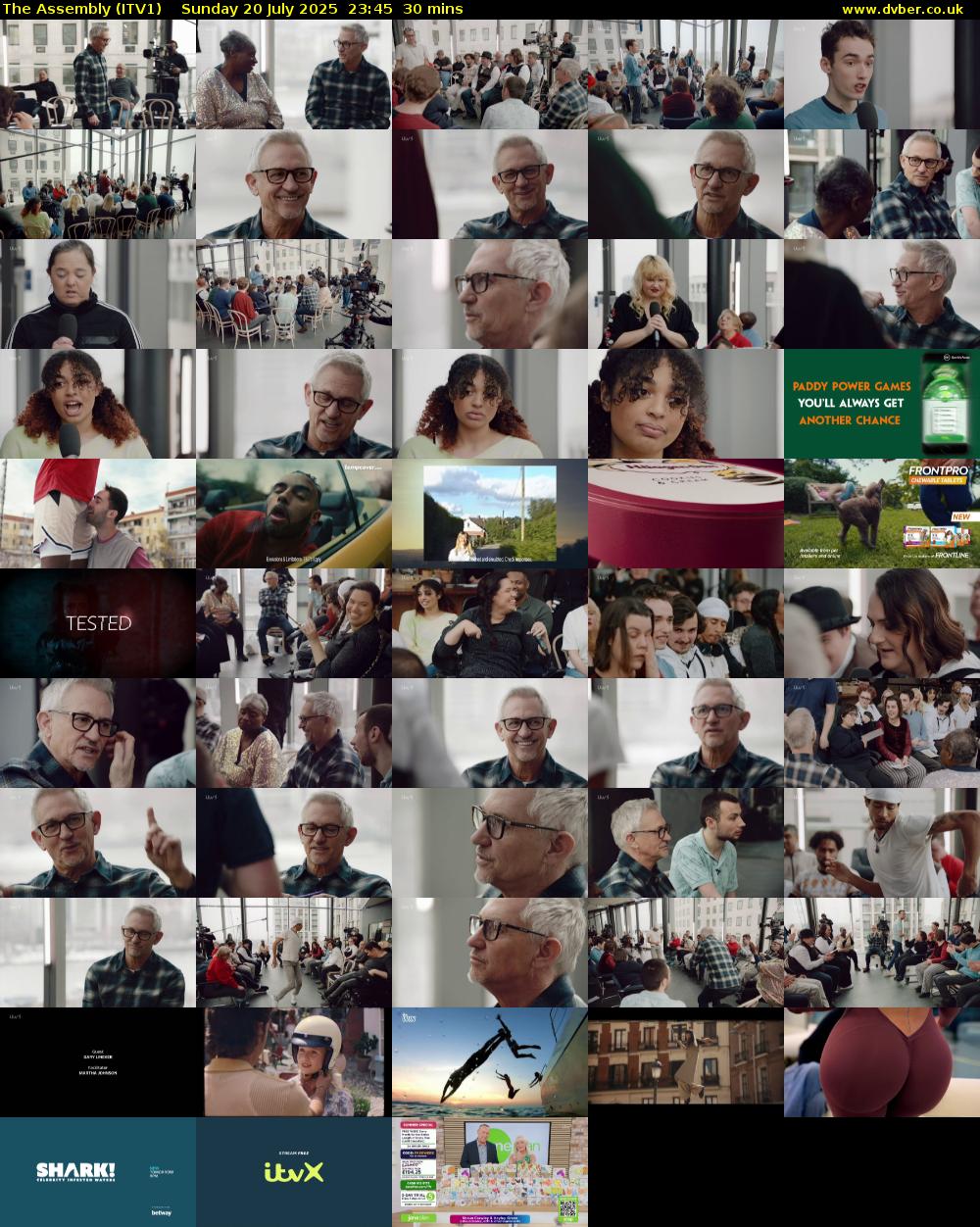 The Assembly (ITV1) Sunday 20 July 2025 23:45 - 00:15