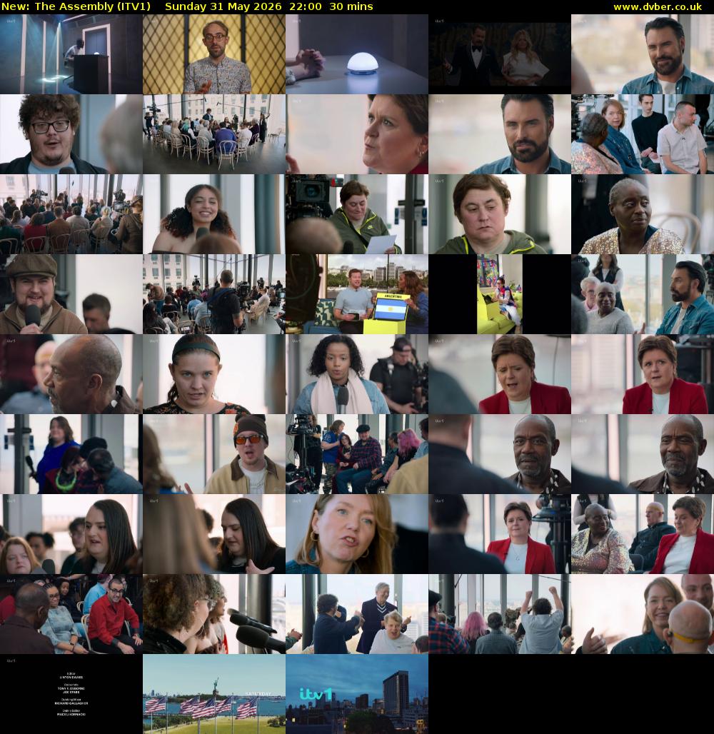 The Assembly (ITV1) Sunday 31 May 2026 22:00 - 22:30