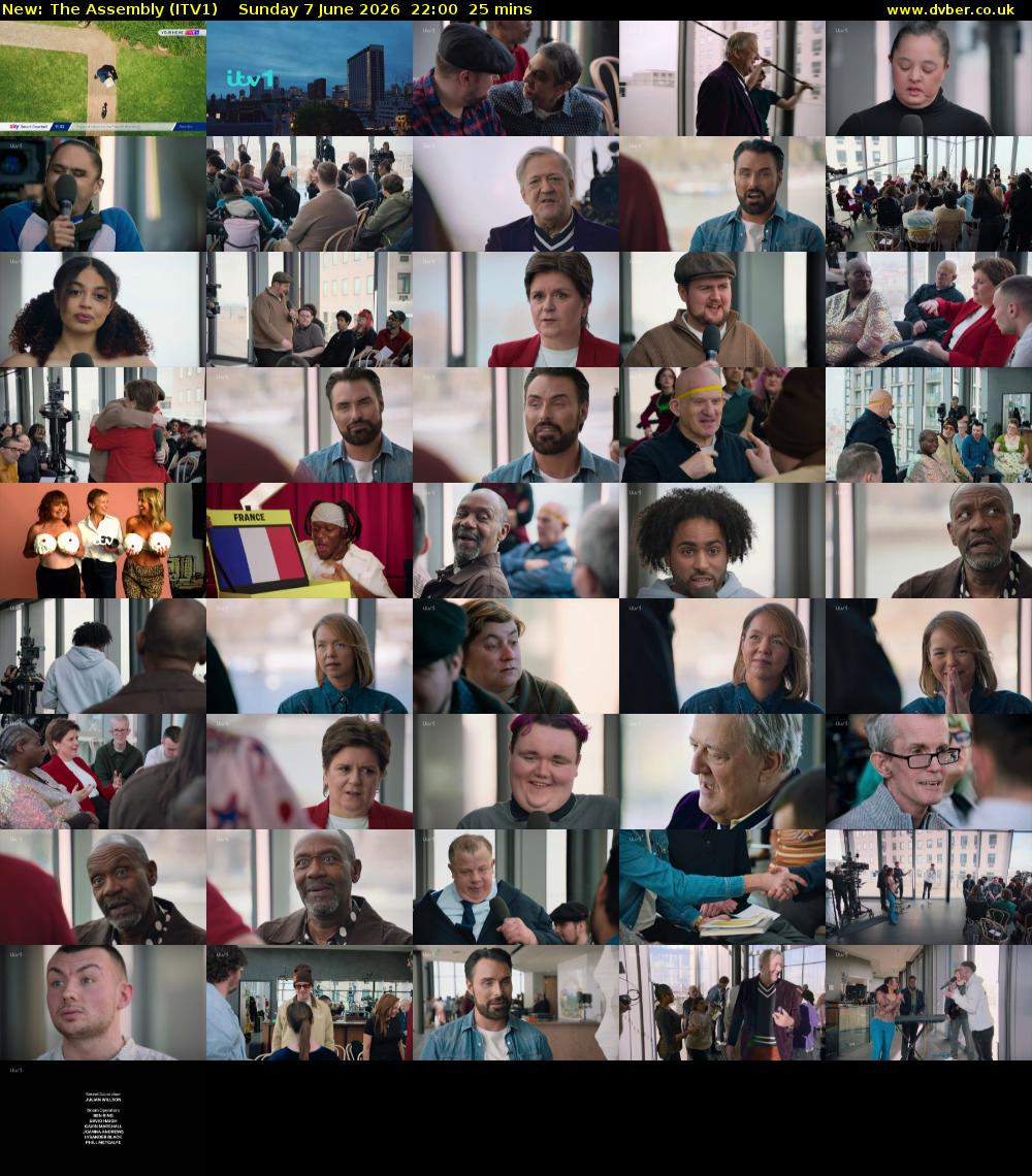 The Assembly (ITV1) Sunday 7 June 2026 22:00 - 22:25