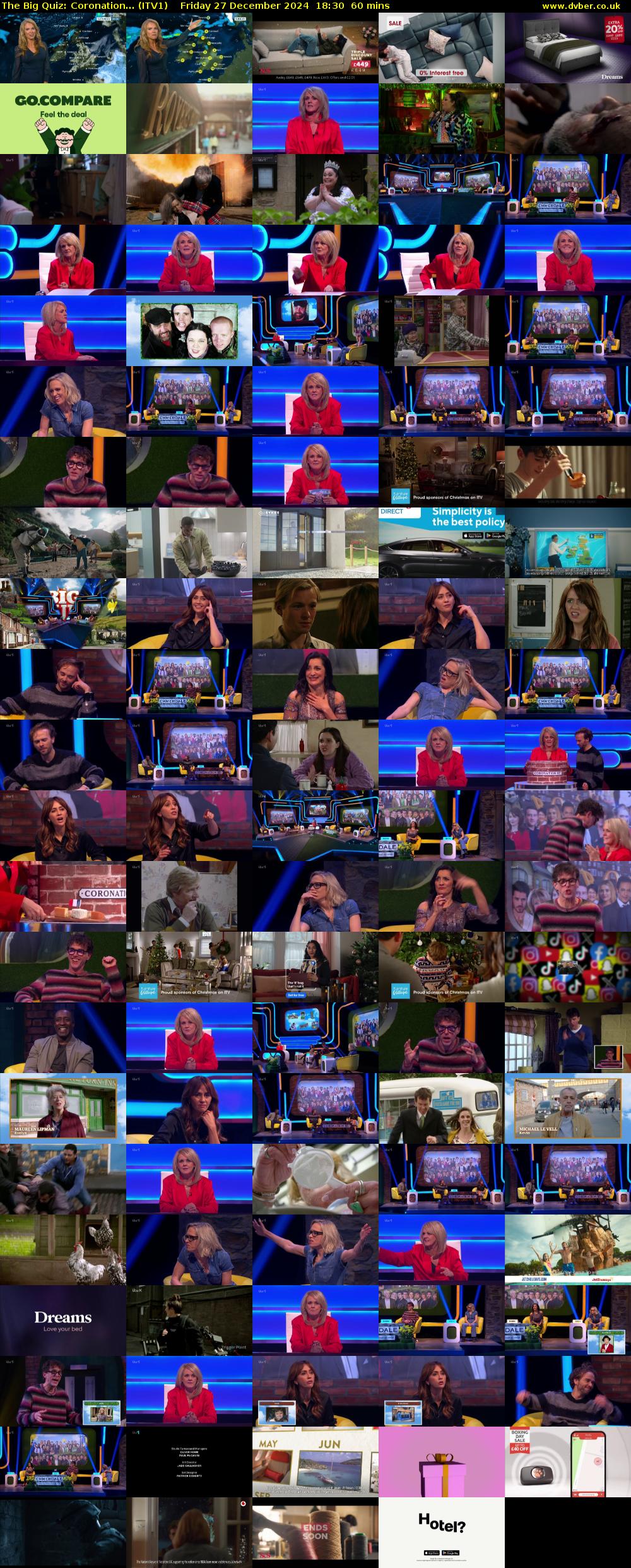 The Big Quiz: Coronation... (ITV1) Friday 27 December 2024 18:30 - 19:30