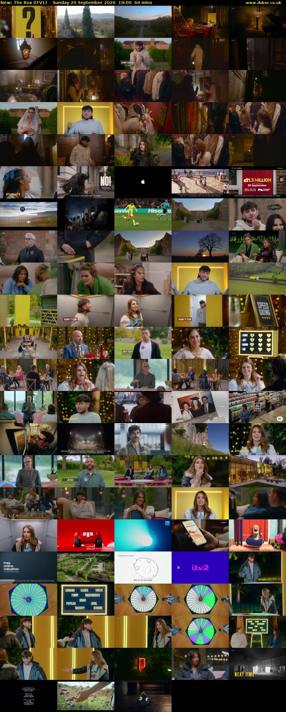 The Box (ITV1) Sunday 20 September 2026 19:00 - 20:00