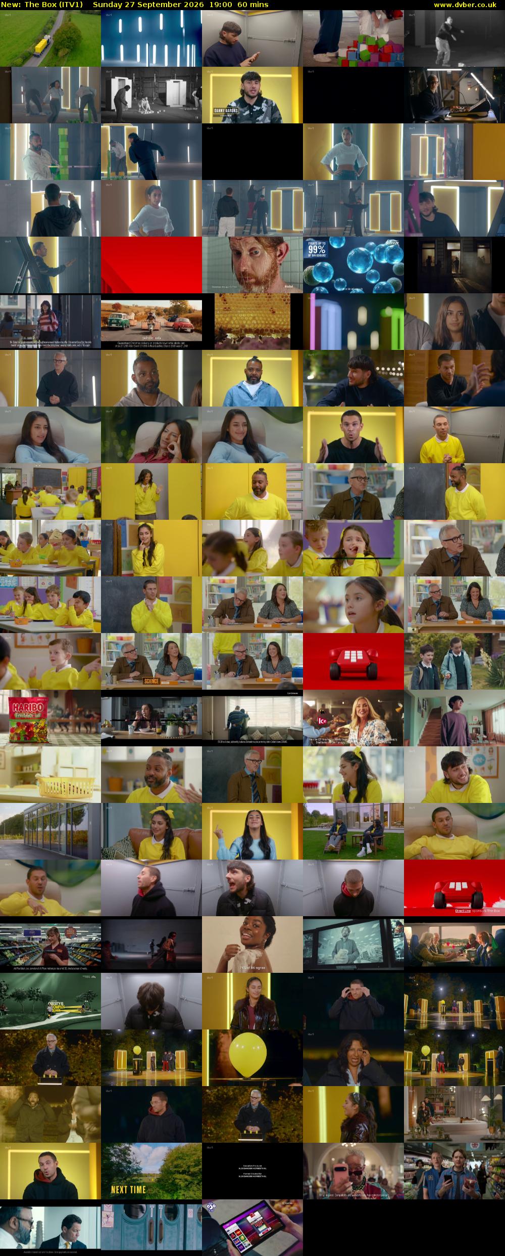 The Box (ITV1) Sunday 27 September 2026 19:00 - 20:00