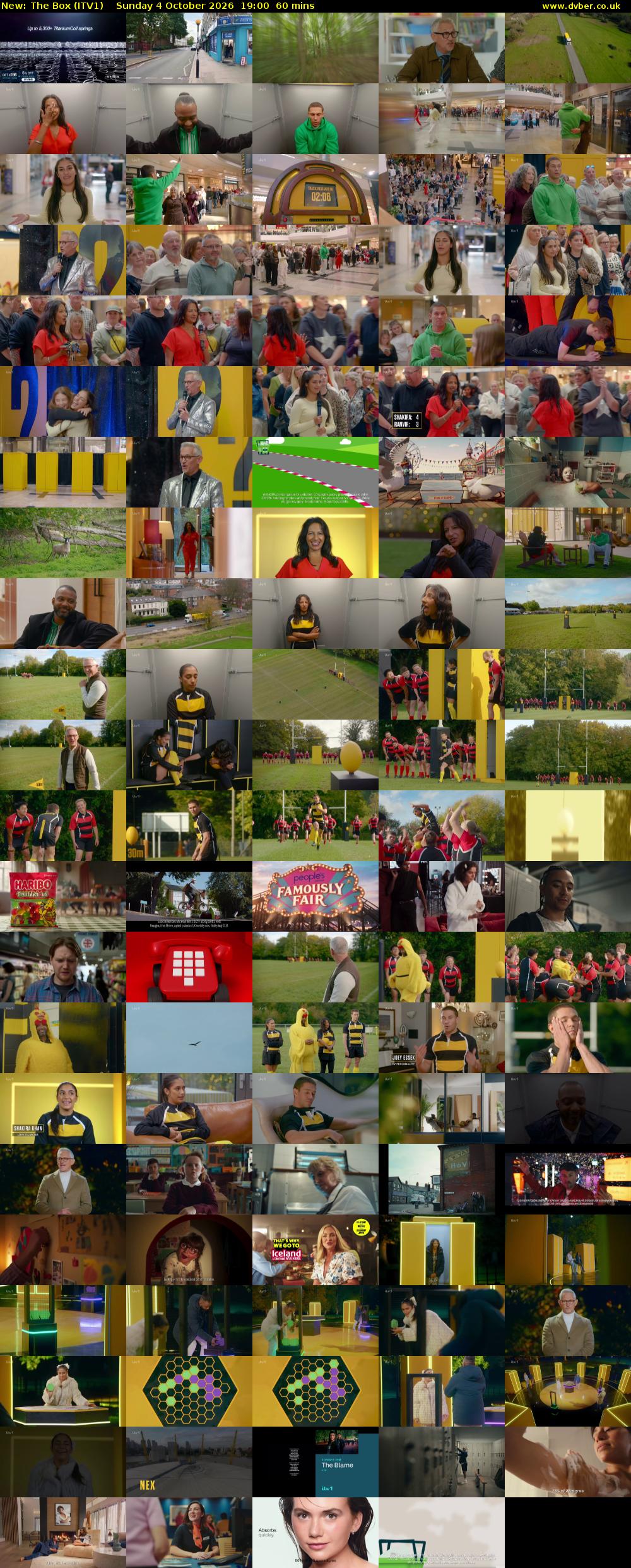 The Box (ITV1) Sunday 4 October 2026 19:00 - 20:00