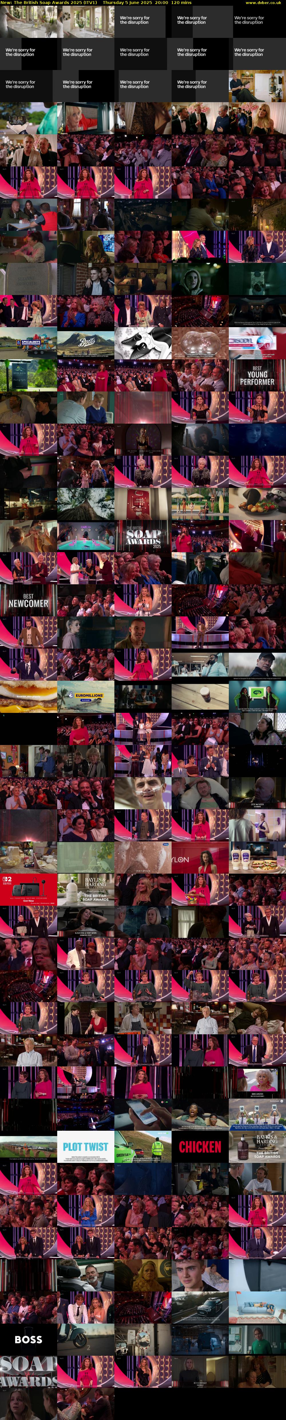The British Soap Awards 2025 (ITV1) Thursday 5 June 2025 20:00 - 22:00