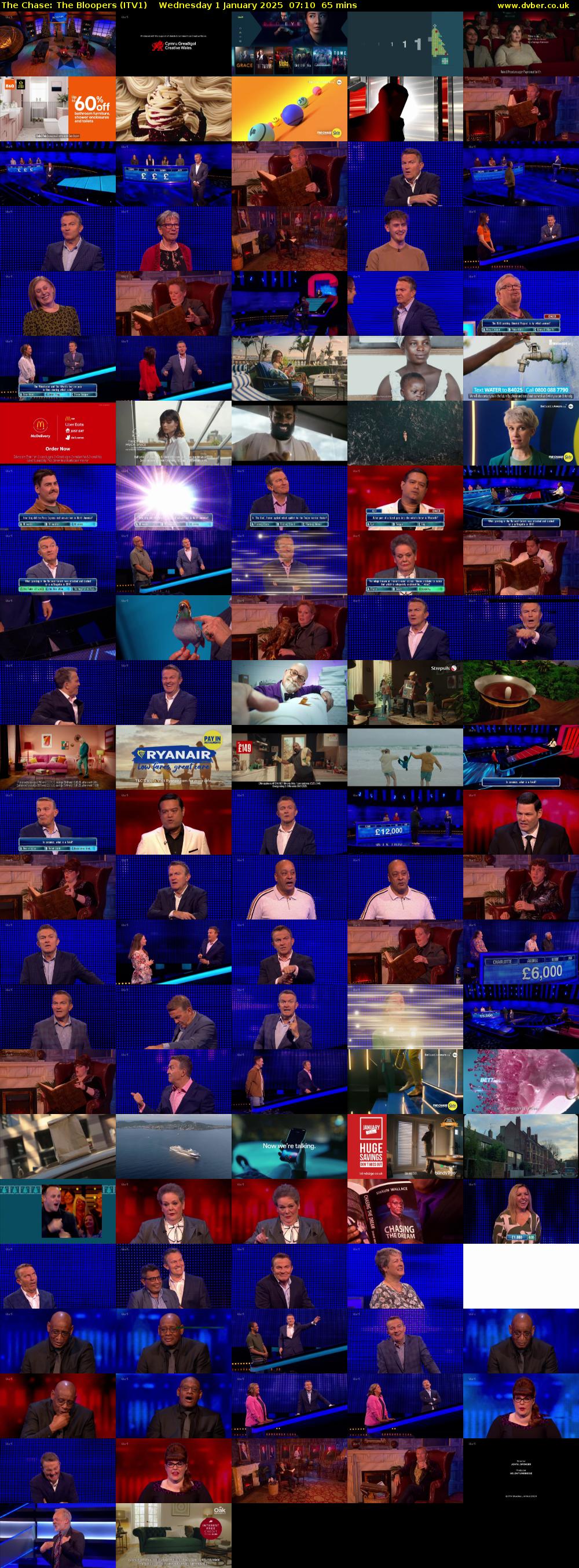 The Chase: The Bloopers (ITV1) Wednesday 1 January 2025 07:10 - 08:15