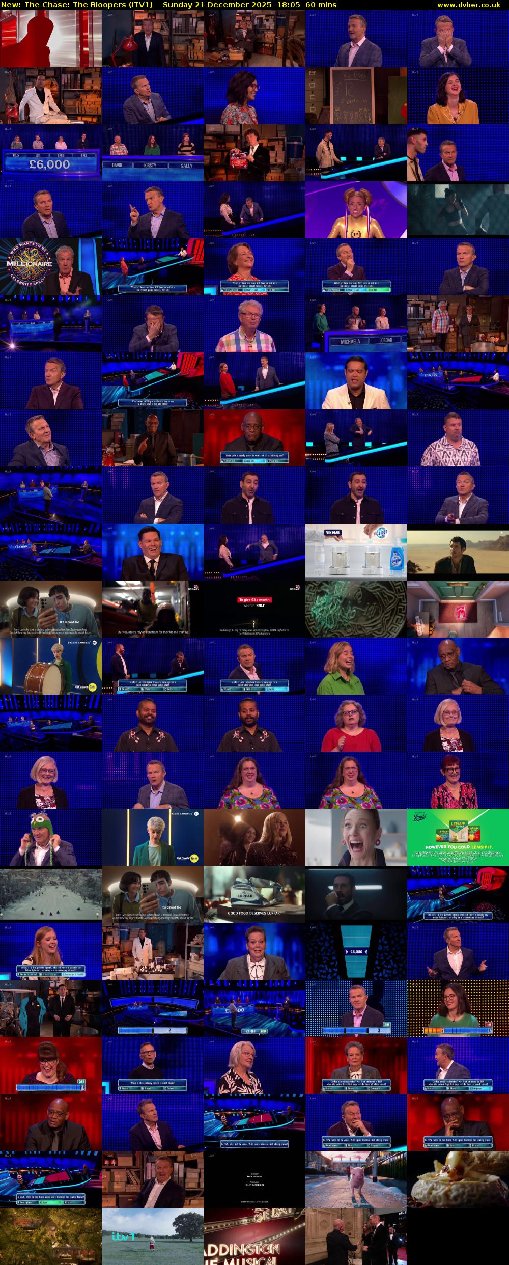 The Chase: The Bloopers (ITV1) Sunday 21 December 2025 18:05 - 19:05