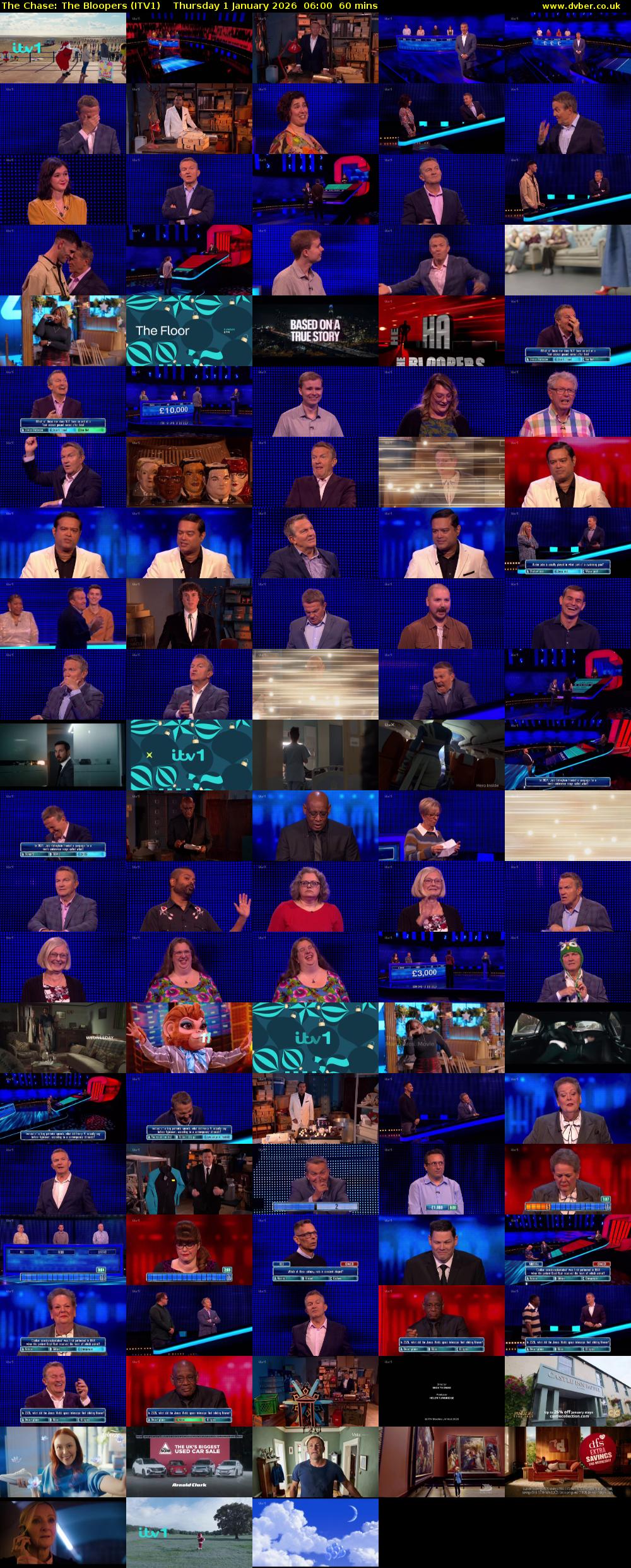 The Chase: The Bloopers (ITV1) Thursday 1 January 2026 06:00 - 07:00