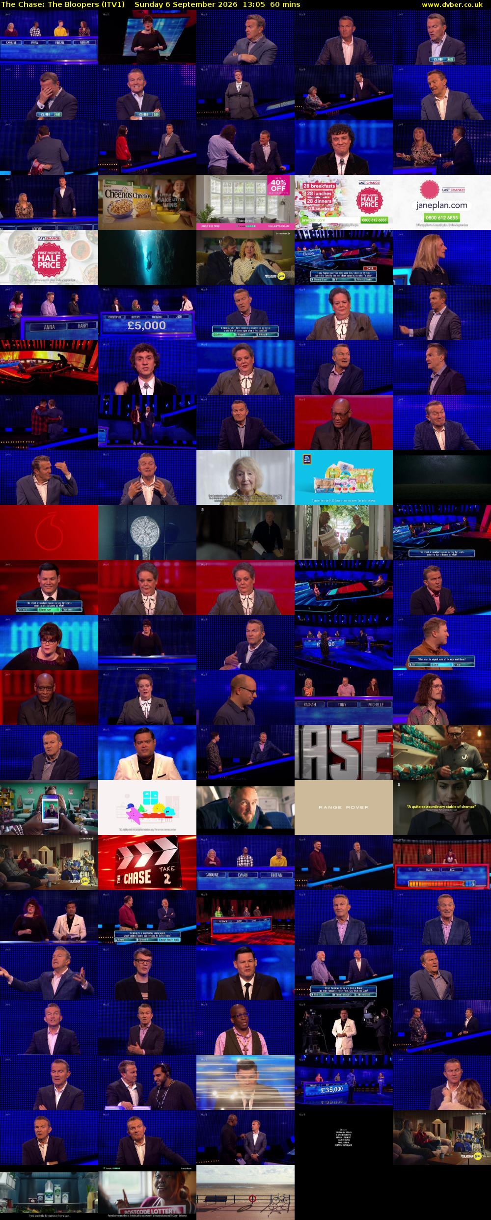 The Chase: The Bloopers (ITV1) Sunday 6 September 2026 13:05 - 14:05