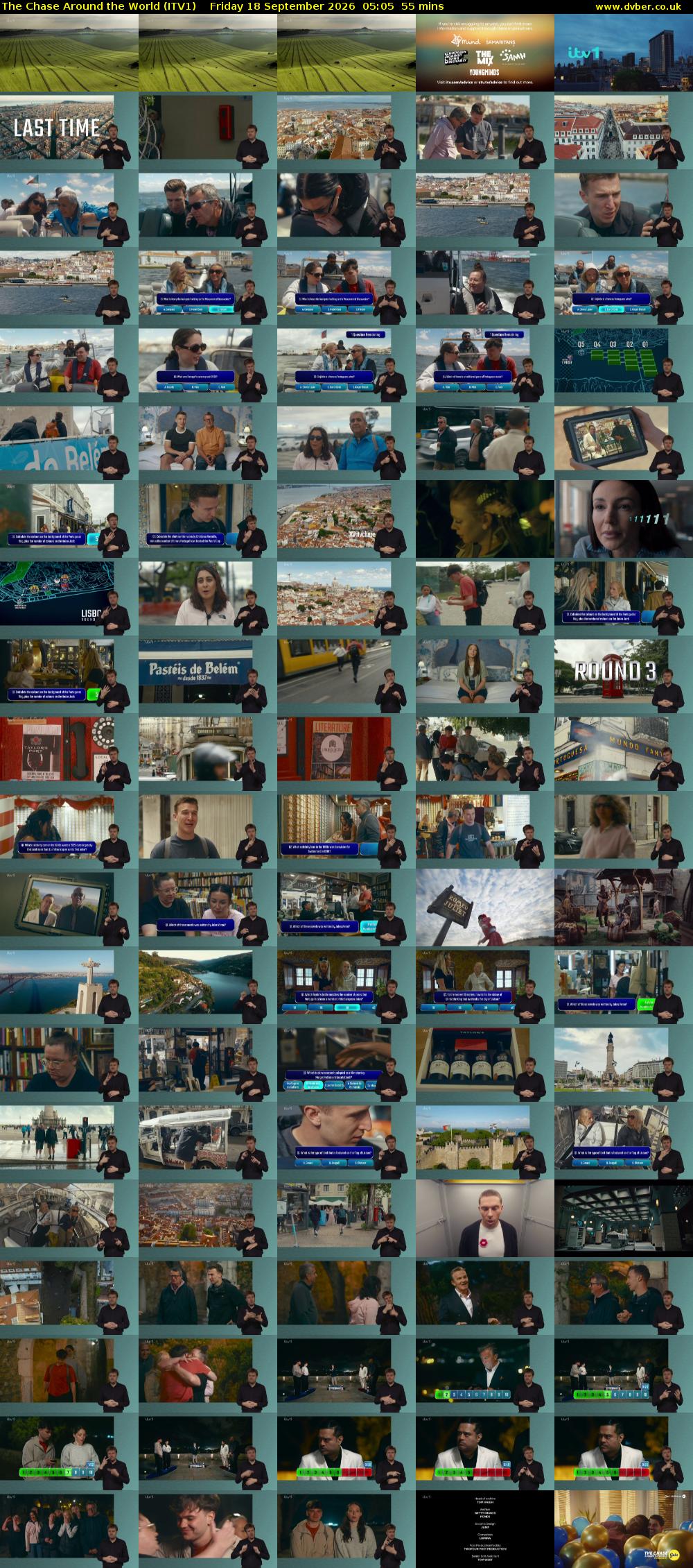 The Chase Around the World (ITV1) Friday 18 September 2026 05:05 - 06:00