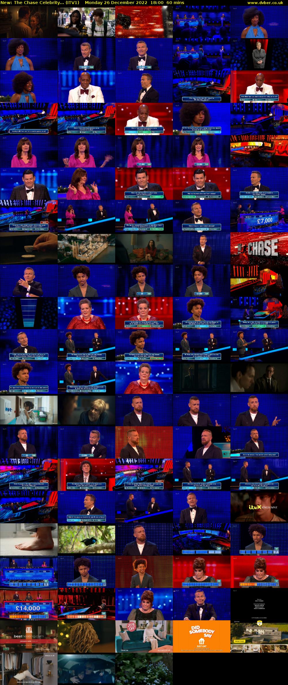 The Chase Celebrity... (ITV1) Monday 26 December 2022 18:00 - 19:00