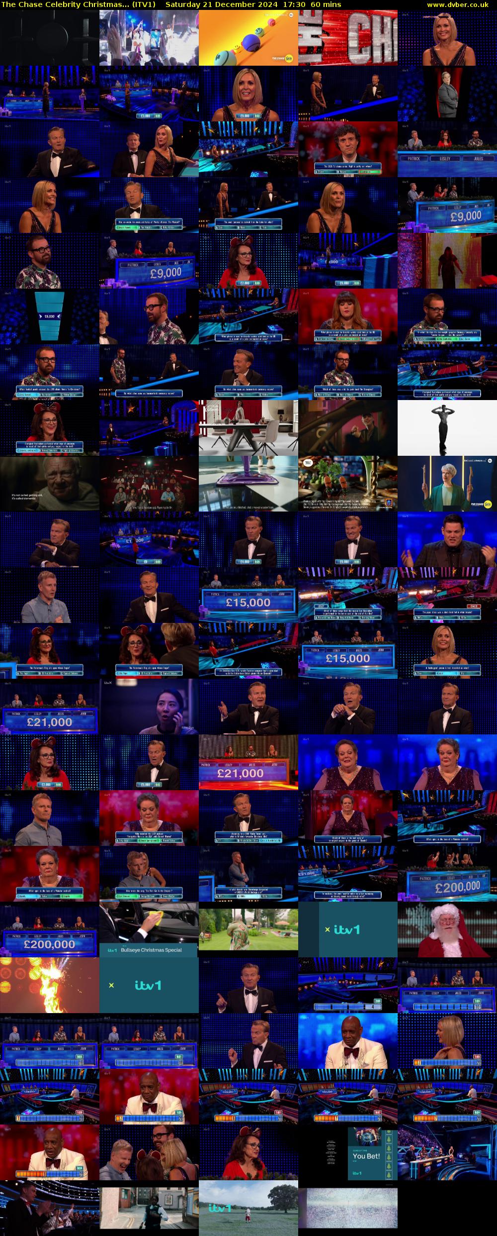 The Chase Celebrity Christmas... (ITV1) Saturday 21 December 2024 17:30 - 18:30