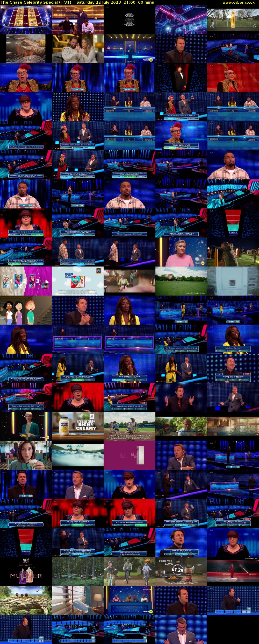 The Chase Celebrity Special (ITV1) Saturday 22 July 2023 21:00 - 22:00