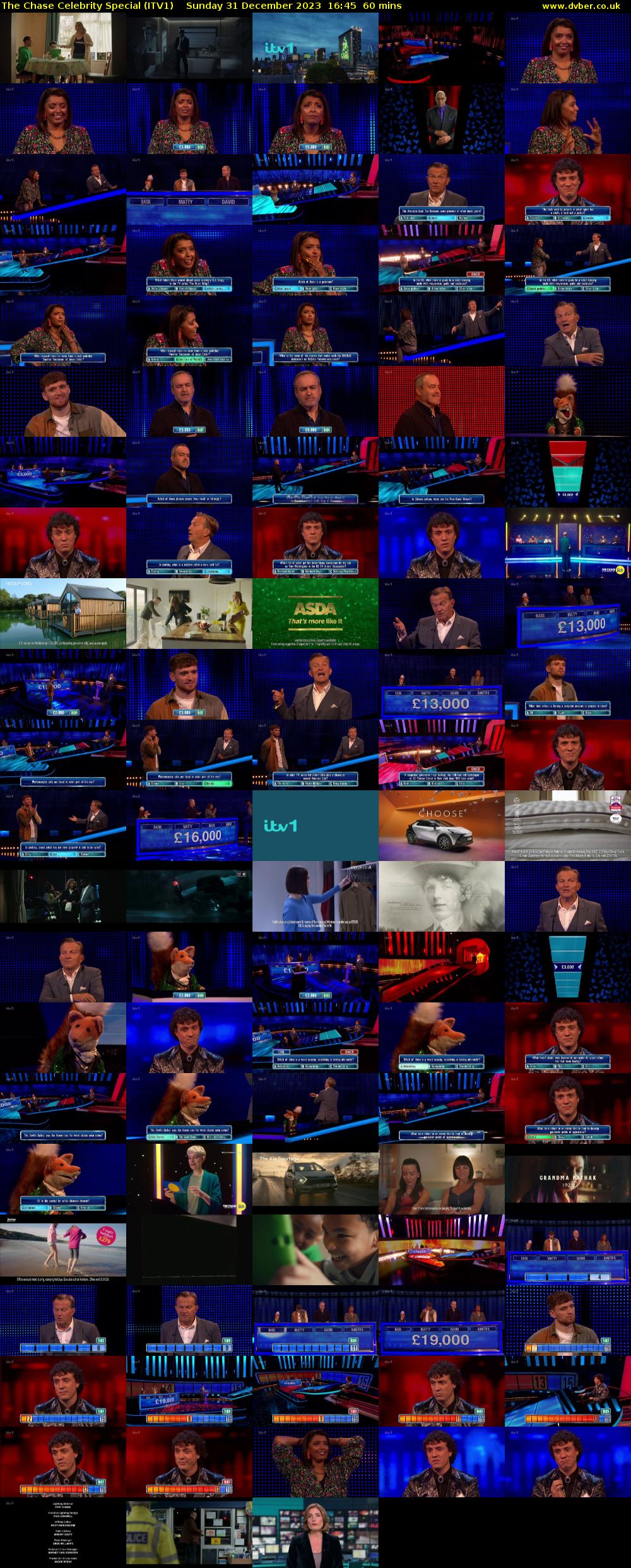 The Chase Celebrity Special (ITV1) Sunday 31 December 2023 16:45 - 17:45