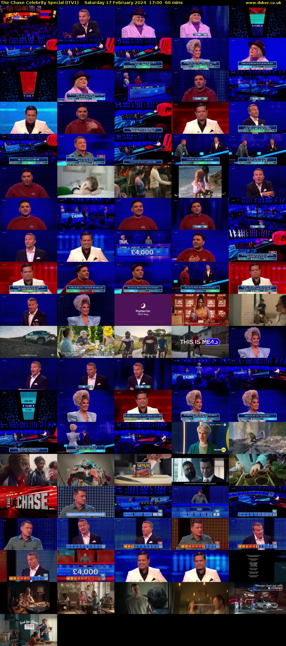 The Chase Celebrity Special (ITV1) Saturday 17 February 2024 17:00 - 18:00